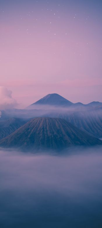mountain Bromo, Bromo-Tenger-Semeru, Indonesia Wallpaper 1080x2400