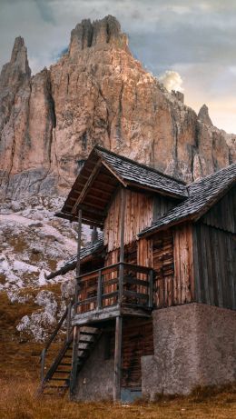 Violet Towers, tires, BJ, Italy, mountains Wallpaper 640x1136