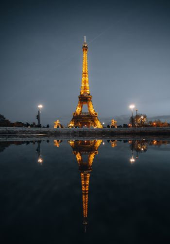Обои 1640x2360 Париж, Франция, Эйфелевая башня