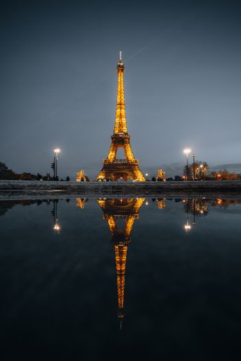 Обои 640x960 Париж, Франция, Эйфелевая башня