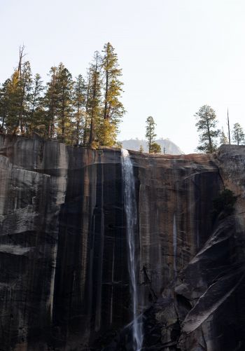 Vernal Falls, Yosemite Valley, California, USA Wallpaper 1668x2388