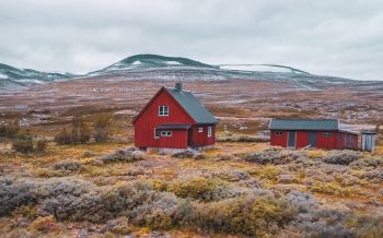 Norway, house, peninsula Wallpaper 2560x1600