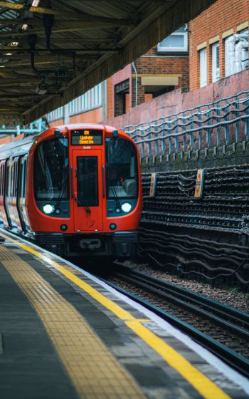 Обои 1600x2560 Лондон, Великобритания, поезд, метро