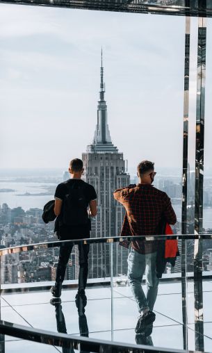 Manhattan, New York, USA, skyscrapers Wallpaper 1200x2000