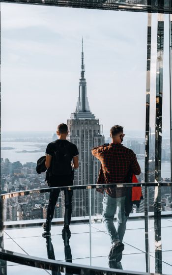 Manhattan, New York, USA, skyscrapers Wallpaper 800x1280