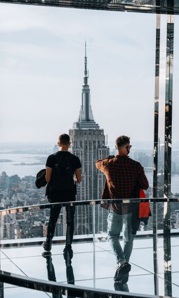 Manhattan, New York, USA, skyscrapers Wallpaper 1200x2000