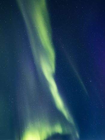 Acureri, Iceland, northern lights Wallpaper 1620x2160