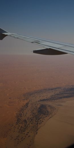 Namibia, plane, flight Wallpaper 720x1440