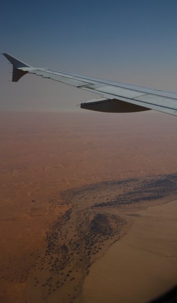Namibia, plane, flight Wallpaper 600x1024