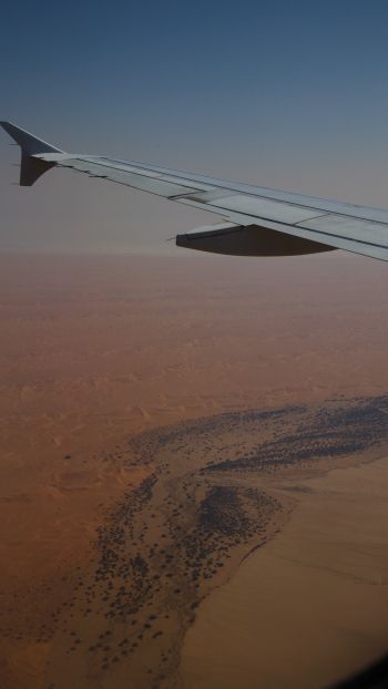 Namibia, plane, flight Wallpaper 2160x3840