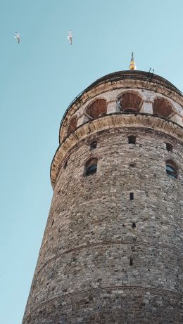 Galata, Beyoglu / Istanbul, Turkey, construction Wallpaper 640x1136