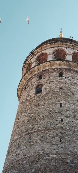 Galata, Beyoglu / Istanbul, Turkey, construction Wallpaper 1080x2400