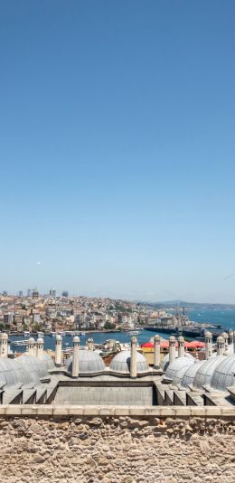 Istanbul, Suleymaniye Mosque, Turkey Wallpaper 1080x2220