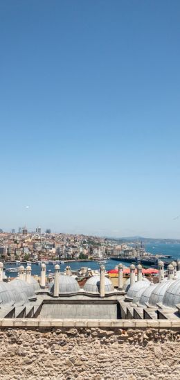 Istanbul, Suleymaniye Mosque, Turkey Wallpaper 1440x3040