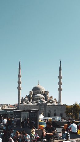 Обои 1080x1920 Спасатель, площадь Святой Софии, Фатих, Турция