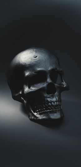skull, black wallpaper Wallpaper 1080x2220
