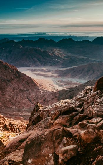 Mount Sinai, Egypt, mountain range Wallpaper 1752x2800