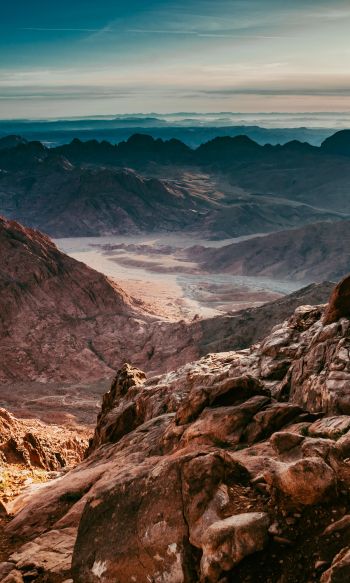 Обои 1200x2000 гора Синай, Египет, горный хребет