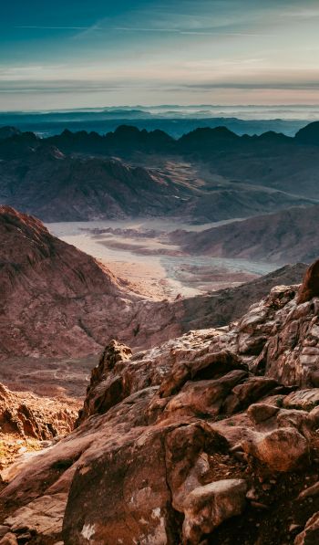 Обои 600x1024 гора Синай, Египет, горный хребет