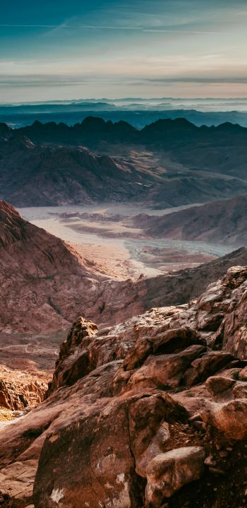 Mount Sinai, Egypt, mountain range Wallpaper 1440x2960