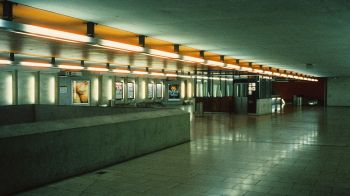 Обои 1920x1080 Метро Friedrich-Ebert-Platz, Нюрнберг, Бавария, метро