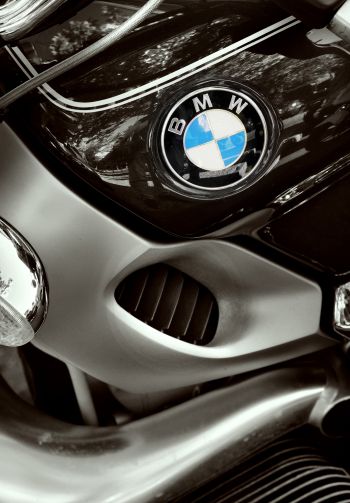 BMW, логотип, chrome Wallpaper 1640x2360