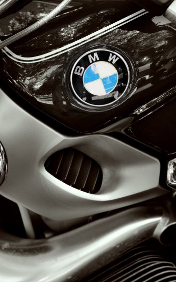 Обои 1752x2800 BMW, логотип, хром