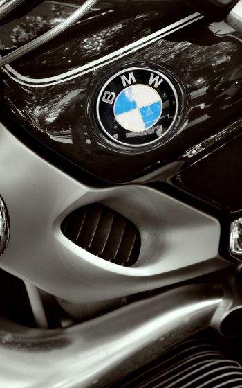 Обои 1200x1920 BMW, логотип, хром