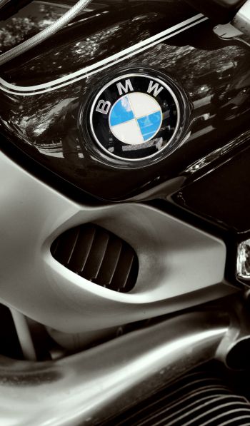 Обои 600x1024 BMW, логотип, хром
