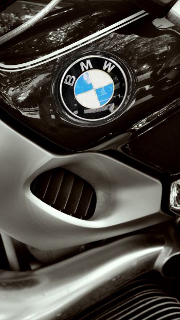BMW, логотип, chrome Wallpaper 1080x1920