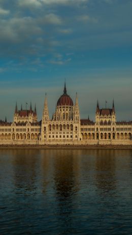 Обои 1440x2560 Будапешт, Венгрия, парламент, строительство