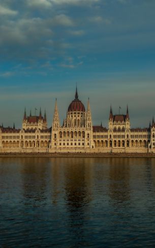 Budapest, hungary, parliament, construction Wallpaper 800x1280