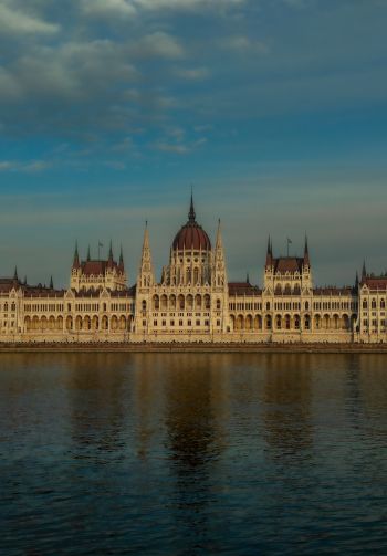 Budapest, hungary, parliament, construction Wallpaper 1640x2360