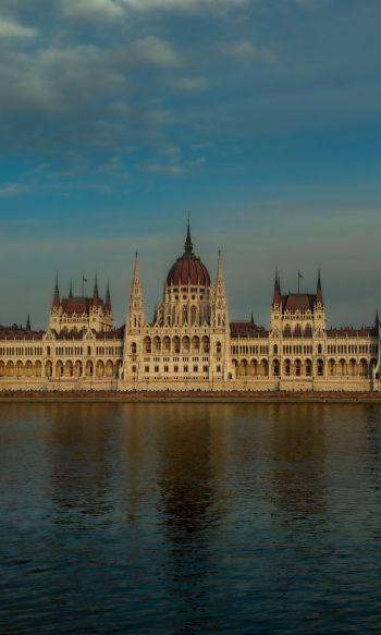 Budapest, hungary, parliament, construction Wallpaper 1200x2000