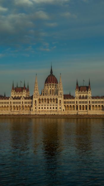 Budapest, hungary, parliament, construction Wallpaper 1440x2560
