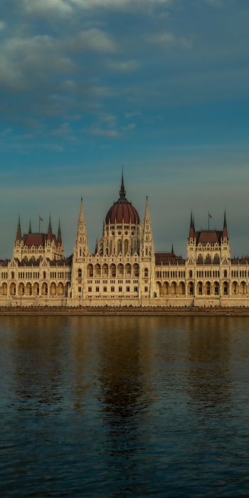 Budapest, hungary, parliament, construction Wallpaper 720x1440
