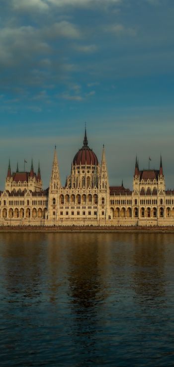 Обои 720x1520 Будапешт, Венгрия, парламент, строительство