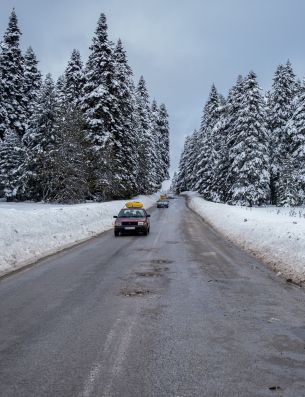 Be, Be, Turkey, winter, road Wallpaper 3172x4131