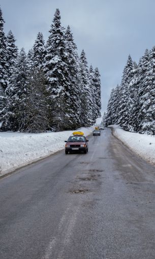 Be, Be, Turkey, winter, road Wallpaper 1200x2000