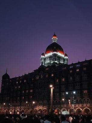 Обои 1536x2048 Taj Mahal Palace Hotel, Аполлон Бандар, Колаба, Мумбаи, Махараштра, Индия