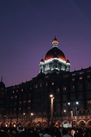 Обои 640x960 Taj Mahal Palace Hotel, Аполлон Бандар, Колаба, Мумбаи, Махараштра, Индия
