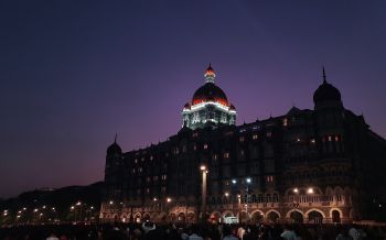 Обои 1920x1200 Taj Mahal Palace Hotel, Аполлон Бандар, Колаба, Мумбаи, Махараштра, Индия