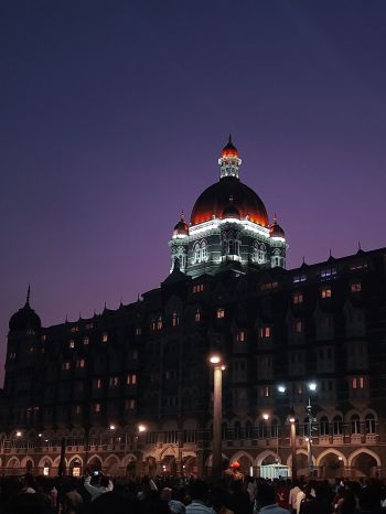 Обои 1620x2160 Taj Mahal Palace Hotel, Аполлон Бандар, Колаба, Мумбаи, Махараштра, Индия