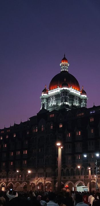 Обои 1080x2220 Taj Mahal Palace Hotel, Аполлон Бандар, Колаба, Мумбаи, Махараштра, Индия