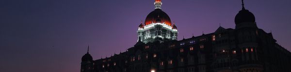 Обои 1590x400 Taj Mahal Palace Hotel, Аполлон Бандар, Колаба, Мумбаи, Махараштра, Индия
