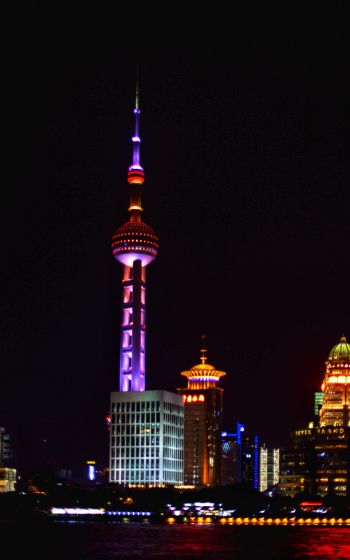 Обои 1600x2560 Отель Shanghai Bund South China Harbour View, Хункоу, Шанхай, Южная Америка, Китай