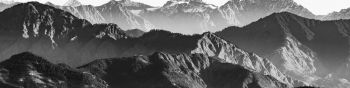 Dalhousie, Himachal Pradesh, India, mountains Wallpaper 1590x400