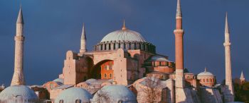 Istanbul, Turkey, palace Wallpaper 3440x1440