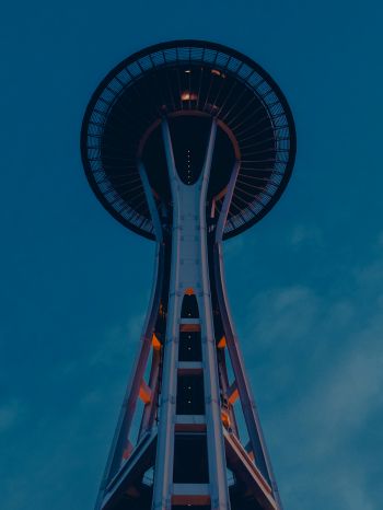 Space Needle, Seattle, USA, space needle Wallpaper 1620x2160