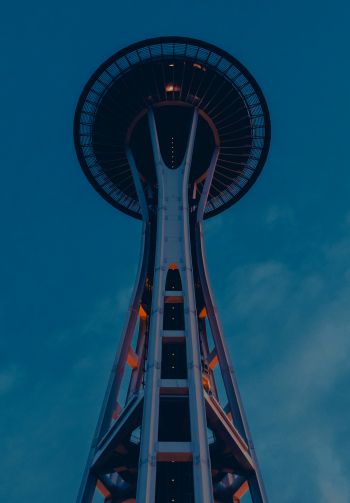 Space Needle, Seattle, USA, space needle Wallpaper 1640x2360